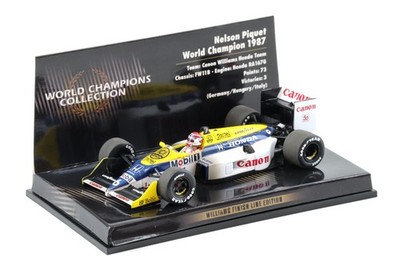 1:43 Minichamps F1 Williams Honda FW11B Nelson Piquet World