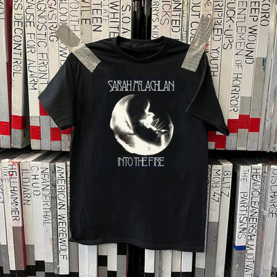 Sarah Mclachlan shirt into the fire black T-shirt All sizes VDF026
