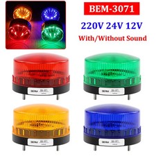 BEM-3071J Wasserdichte LED Stroboskop Warnleuchte mit/ohne Ton 220V/24V/12V