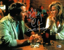 Chevy Chase Christie Brinkley Dual Signed 11x14 Photo BAS Vacation 18