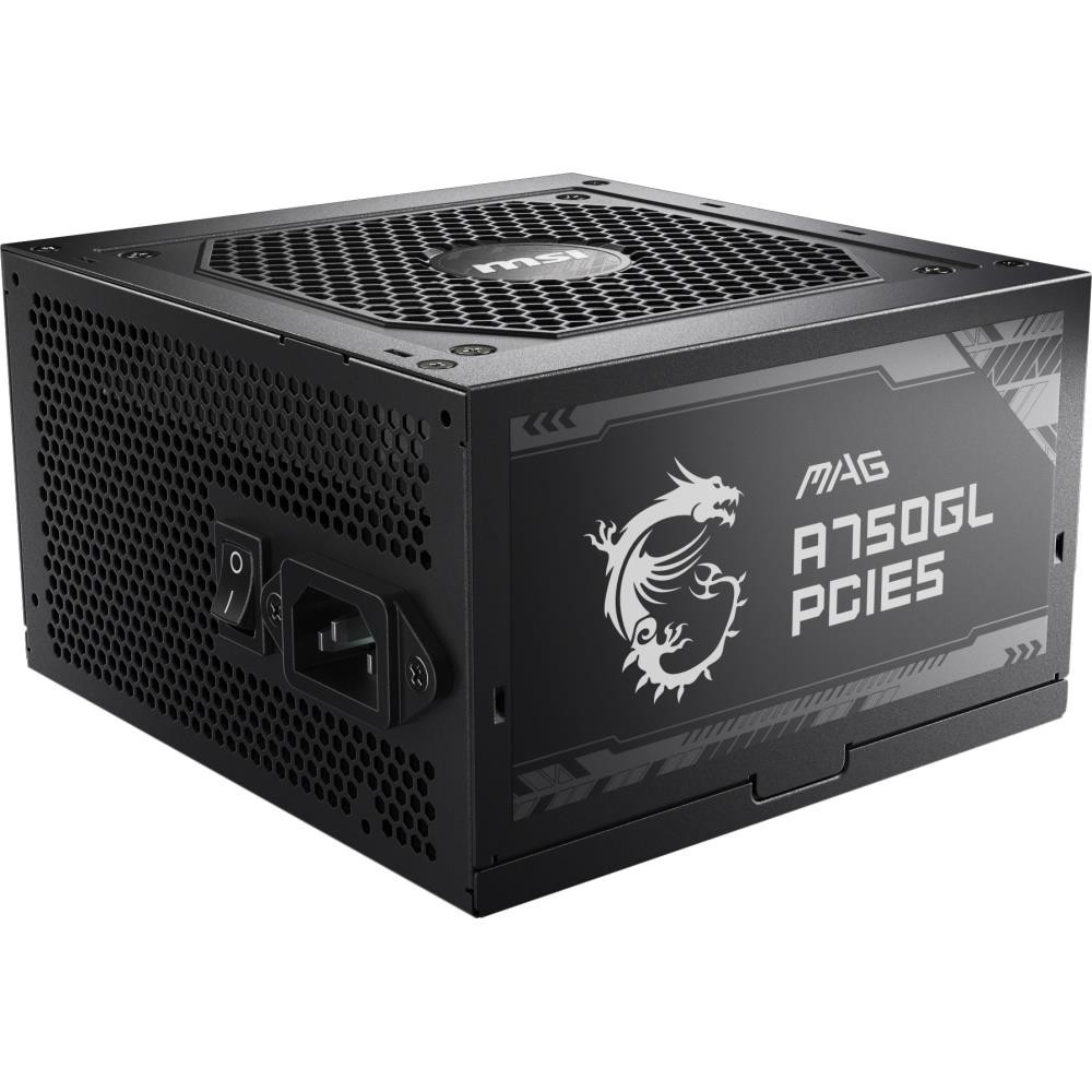 Msi 750W Atx Fully Modular Power Supply - MAG A750GL PCIE5 - Active Pfc/80 Plus
