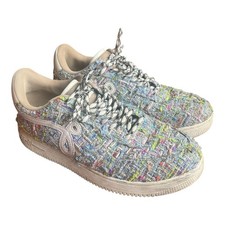 John Geiger GF-01 Blue Tweed Multi White Snea...