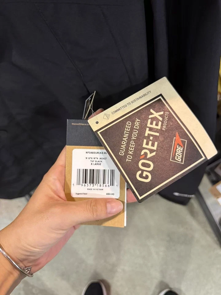 ¡Nuevo! North Face’s Hombre Impermeable Gore-Tex Chaqueta Negra! Talla XXL Foto 3 de 4