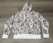 Nike Mens Size M Sportswear Fleece Beige Camo Hoodie Jacket NWT CU4339-081 New