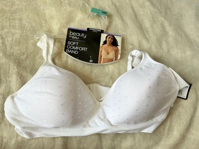 Beauty by Bali Comfort Convertible Straps 38B Bra White Style DFB540 New