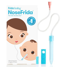 Frida Baby NoseFrida Nasal Aspirator with 4 Hygiene Filters for Easy Breathing