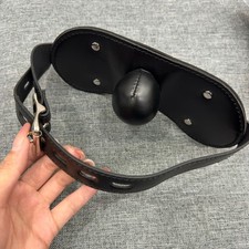 Sponge Ball Mouth Gag Bondage Head Harness Oral Fixation Restraint Strap BDSM