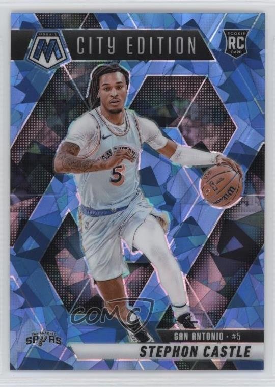 2024 Panini Mosaic City Edition Ice Prizm 120/125 Stephon Castle Rookie RC 13d7