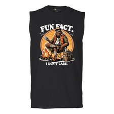 Bigfoot Fun Fact Men's Muscle Shirt Sasquatch Hide and Seek Champ Camping