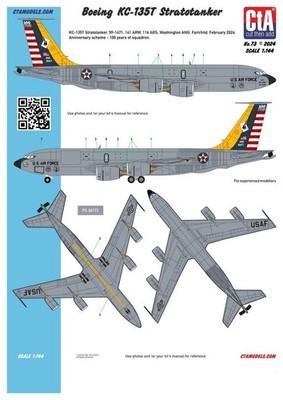 1:144 Decal Boeing KC-135T Stratotanker - CtA Decals 073