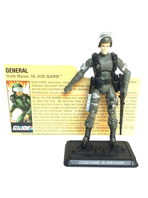 G.I. Joe 25th Anniversary General Hawk 10cm Figur Hasbro Loose 100% Complete