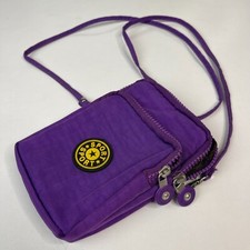Vintage Retro Purple Zip Bag Satchel Bum Bag