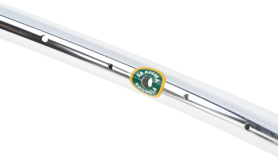 Par de aros aerodinâmicos Saavedra AllTerrain 26" MTB 28h disco prata polida NOVO - Imagem 2 de 4