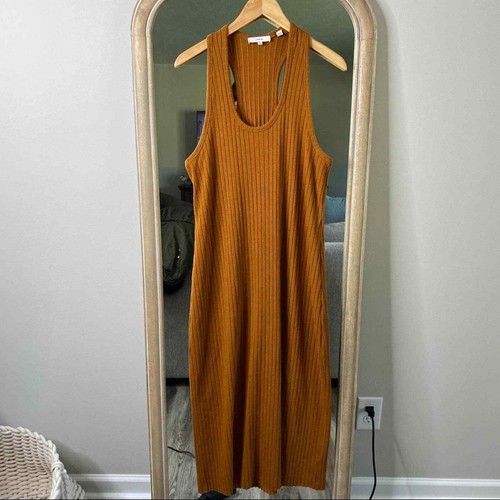 NEW Vince Ribbed Racerback Tank Midi 