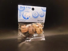 Dress it up Fat Cats shank back buttons 6pcs