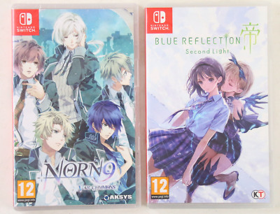 Nintendo Switch OVP PAL FR Norn9: Var Commons + Blue Reflection Neu / beschädigt