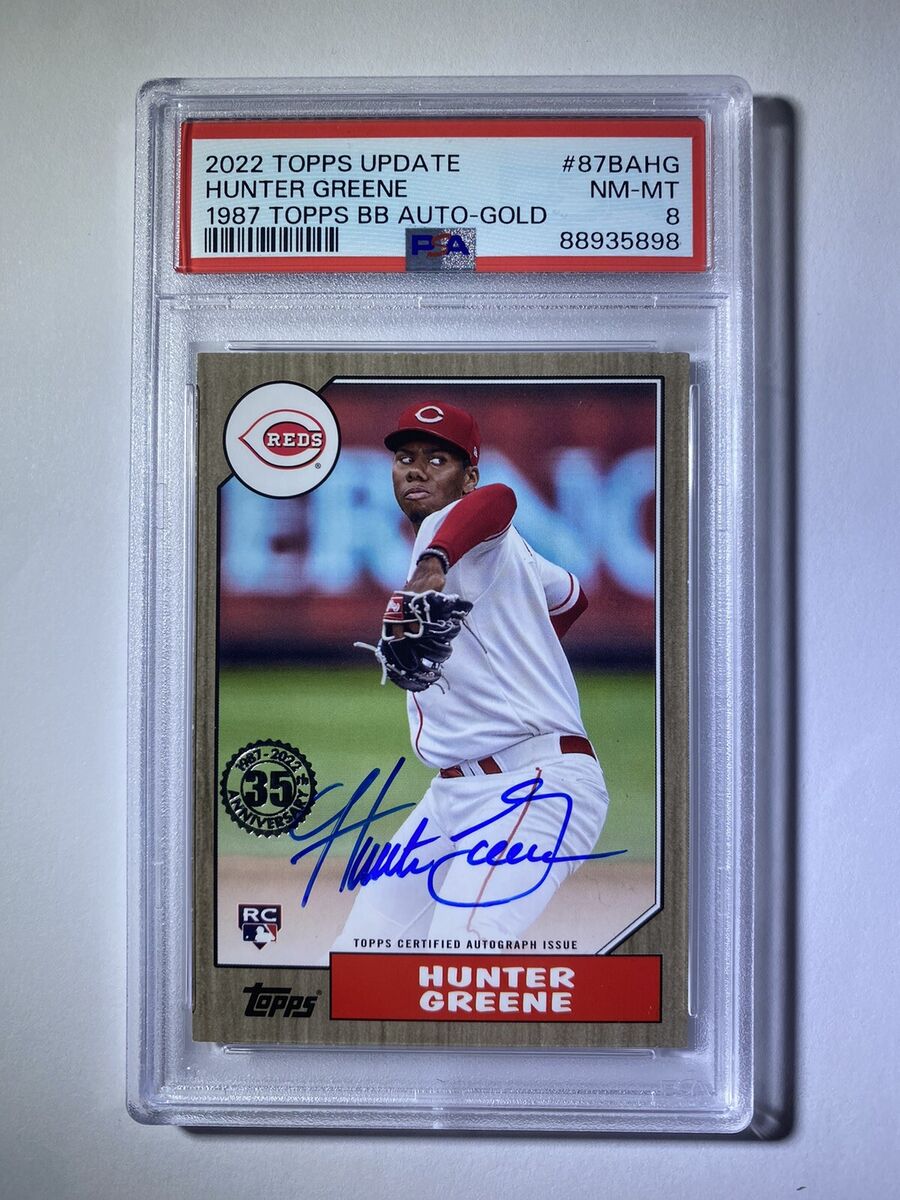 2022 Topps Update Hunter Greene RC Rookie 1987 Autograph 2022 Topps Update Hunter Greene RC Rookie 1987 Autograph