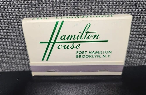 RARE! Vintage Hamilton House Caterers, Brooklyn, NY MATCHBOOK Full Unstruck
