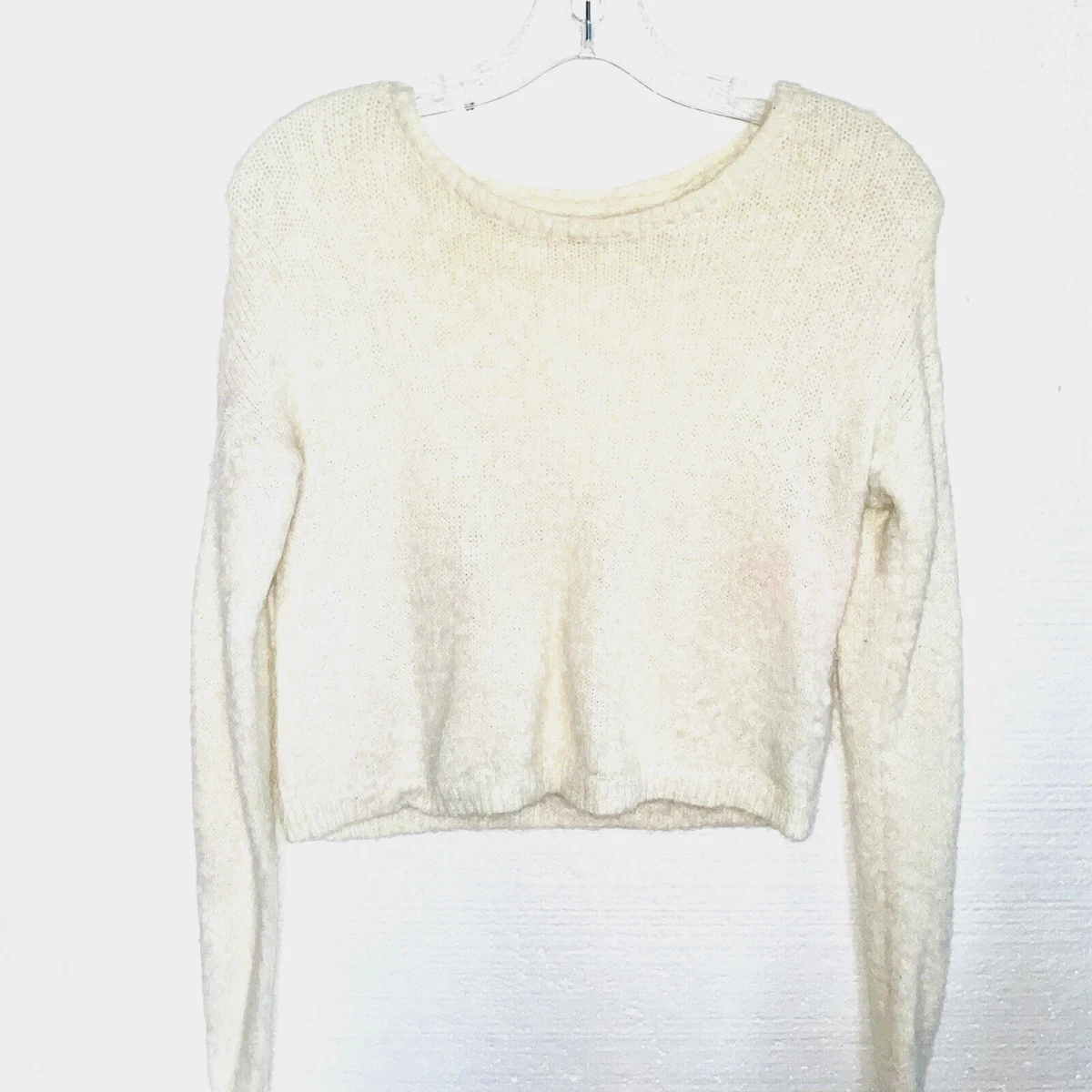 Hollister white deals sweater