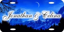 Personalized Custom Blue Mountains Beautiful 12"x6" License Plate Any Writing