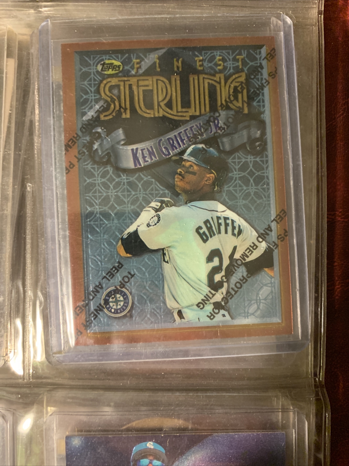 1996 Topps Finest Bronze Refractor Ken Griffey Jr. #24 *Rare*
