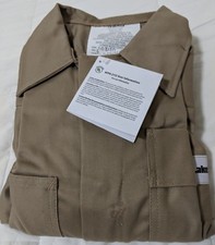 LAKELAND FR 9.0 oz. COVERALL C08120 Small FIRE RESISTANT CLOTHING NEW Khaki