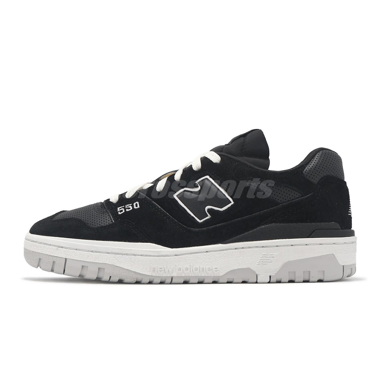 New Balance 550 NB Black Grey Matter Men Unisex Casual Shoes  