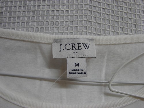 New Lot of 3 J Crew Re-imagined Cotton Shell Tank Tops Green Black White Size M - Picture 4 of 11