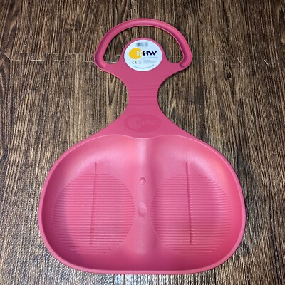 KHW Porutscher Snow Glider Ride-On Snow Slide Toboggan Sled Pink Durable German