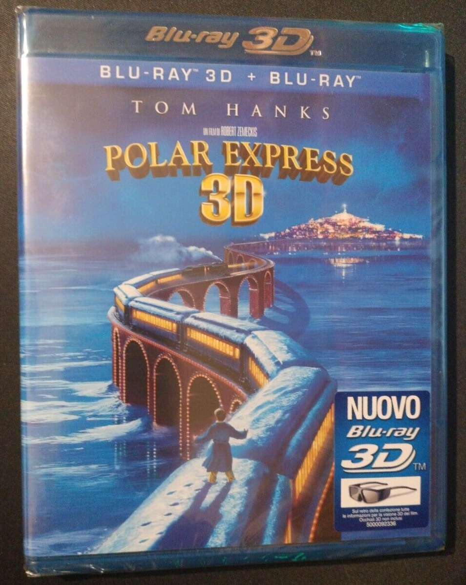 POLAR EXPRESS 3D - TOM HANKS - FUORI CATALOGO -  BLURAY SIGILLATO!!