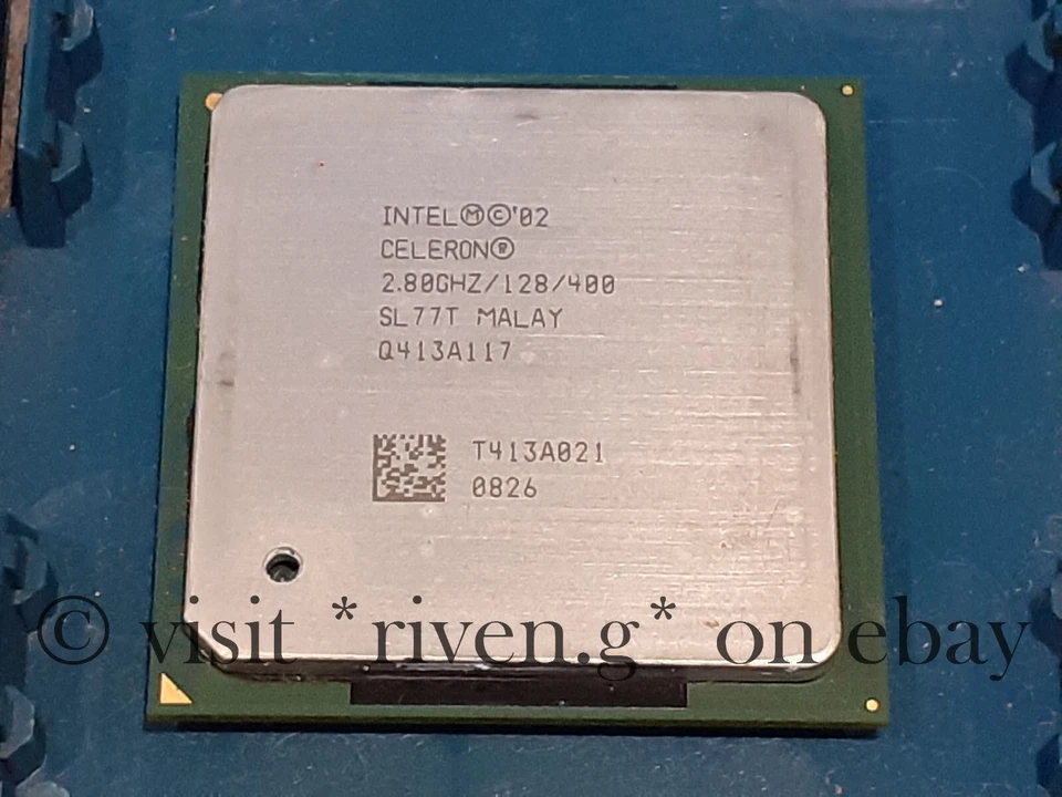 INTEL CELERON 2.8 Ghz SOCKET 478 CPU@FULLY TESTED 400 FSB@SL77T STEPPING CODE - Image 2 of 4