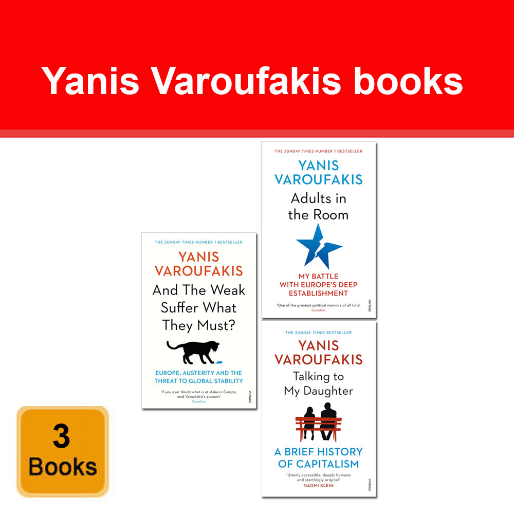 Yanis Varoufakis 3 Book Collection Set Adults In The Room Talking to My Daughter
