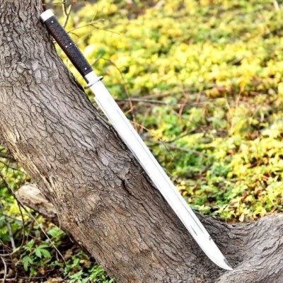Custom & Handmade Carbon Steel Medieval Warrior Full Tang Battle Ready Sword