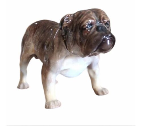 Royal Doulton English Bulldog HN1044 Bone China Dog Figurine Mint RARE - Afbeelding 1 van 10