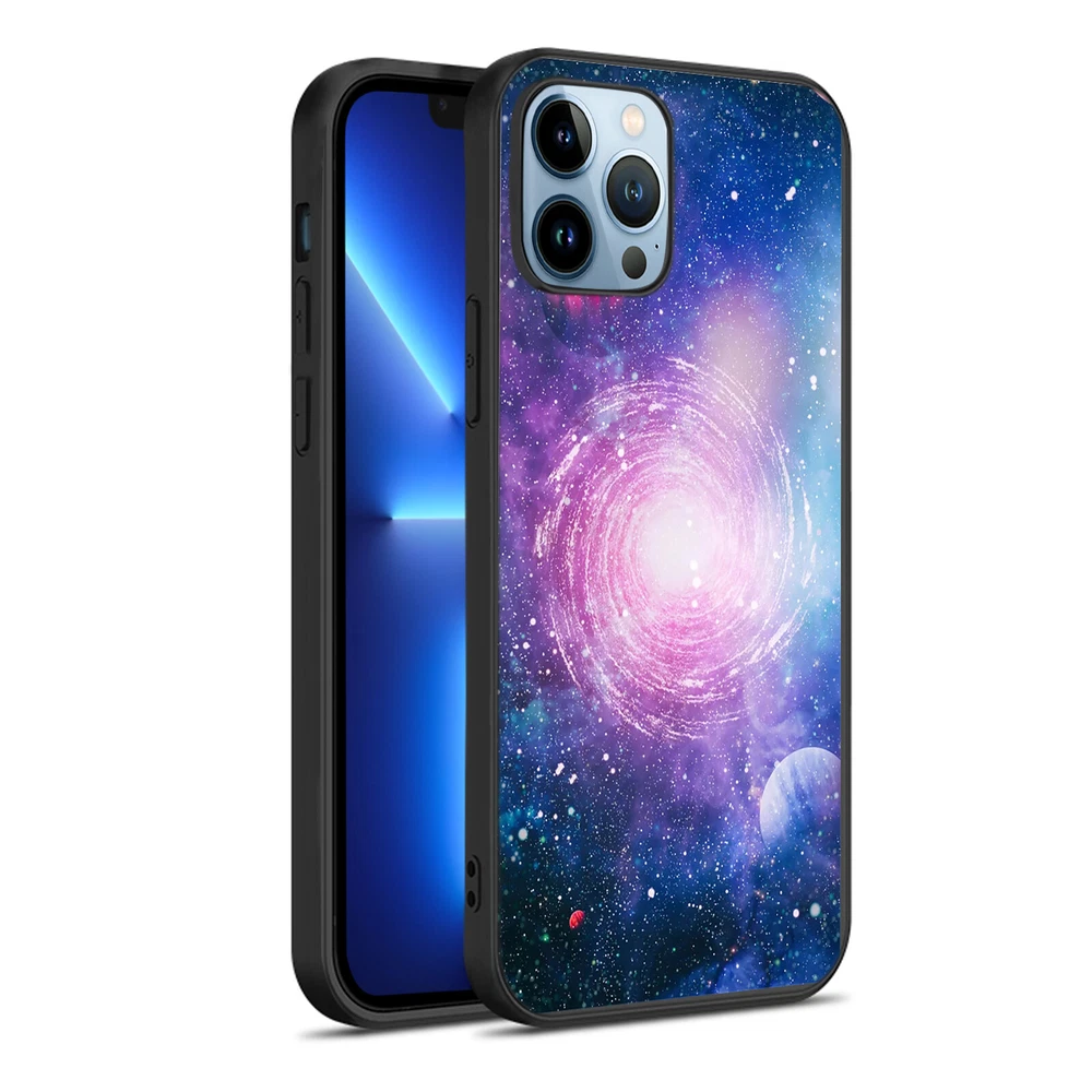 Phone Case Space Soft Silicone Cover For iPhone 11 12 Pro 13 14 Plus 15 Pro Max