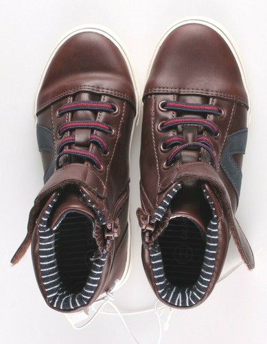 0Cat & Jack Toddler Boys' Brown Ed Sneakers Mid Top Shoes 10 US NWT - Picture 6 of 7