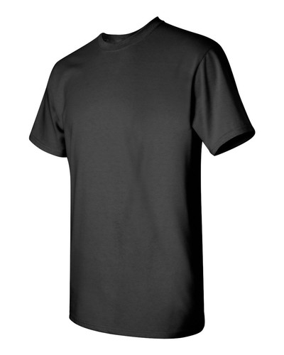 6 BLACK GILDAN T-Shirts Cotton Heavyweight S M L XL 2XL 3XL 4XL 5XL BULK LOT - Afbeelding 1 van 8