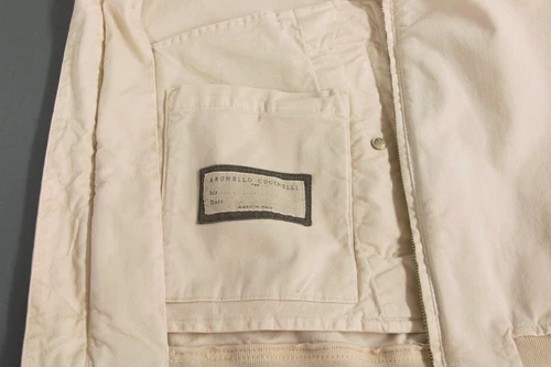 NWT $2995 Brunello Cucinelli Men's Bomber Jacket With Logo Hardware 46/36US A238 image 8