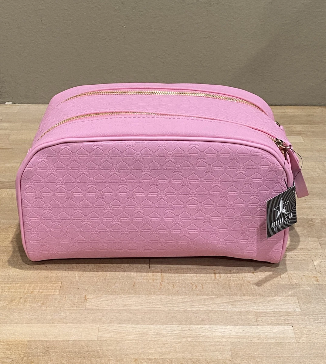 Jeffree Star X Shane Dawson Pink Pig Cosmetic Bag Makeup Double Zip Travel Case