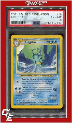 Kingdra (Unlimited) graded PSA 6 for sale on eBay