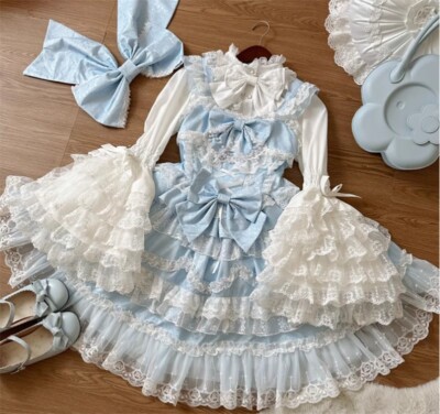 Japanese Women Lolita cute Style Princess gorgeous Suspender jsk