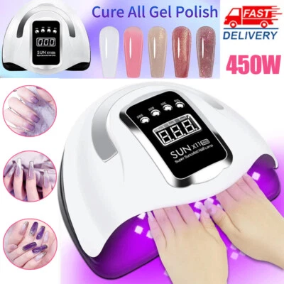 Lamp Nail 450W LED UV Tool Professional Polish Dryer Gel Acrylic Curing Light - Image 1 of 4