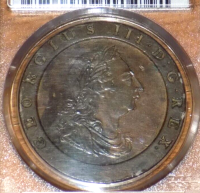 1797 Great Britain George III 2D Two Pence Britannia PCGS XF 45