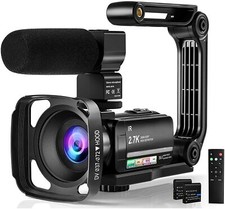 Video Camera Camcorder Digital Youtube Vlogging Camera, 2.7K Full HD 36MP/30FPS,