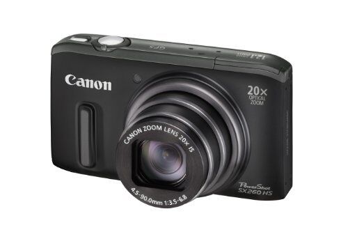 Canon PowerShot Sx260 HS GPS Digital Camera - Black (12.1 MP 20x 