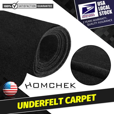 Black Non-Woven Fabric Renovate Car Truck Trunk Liner Stain resistant 1m×1.8m