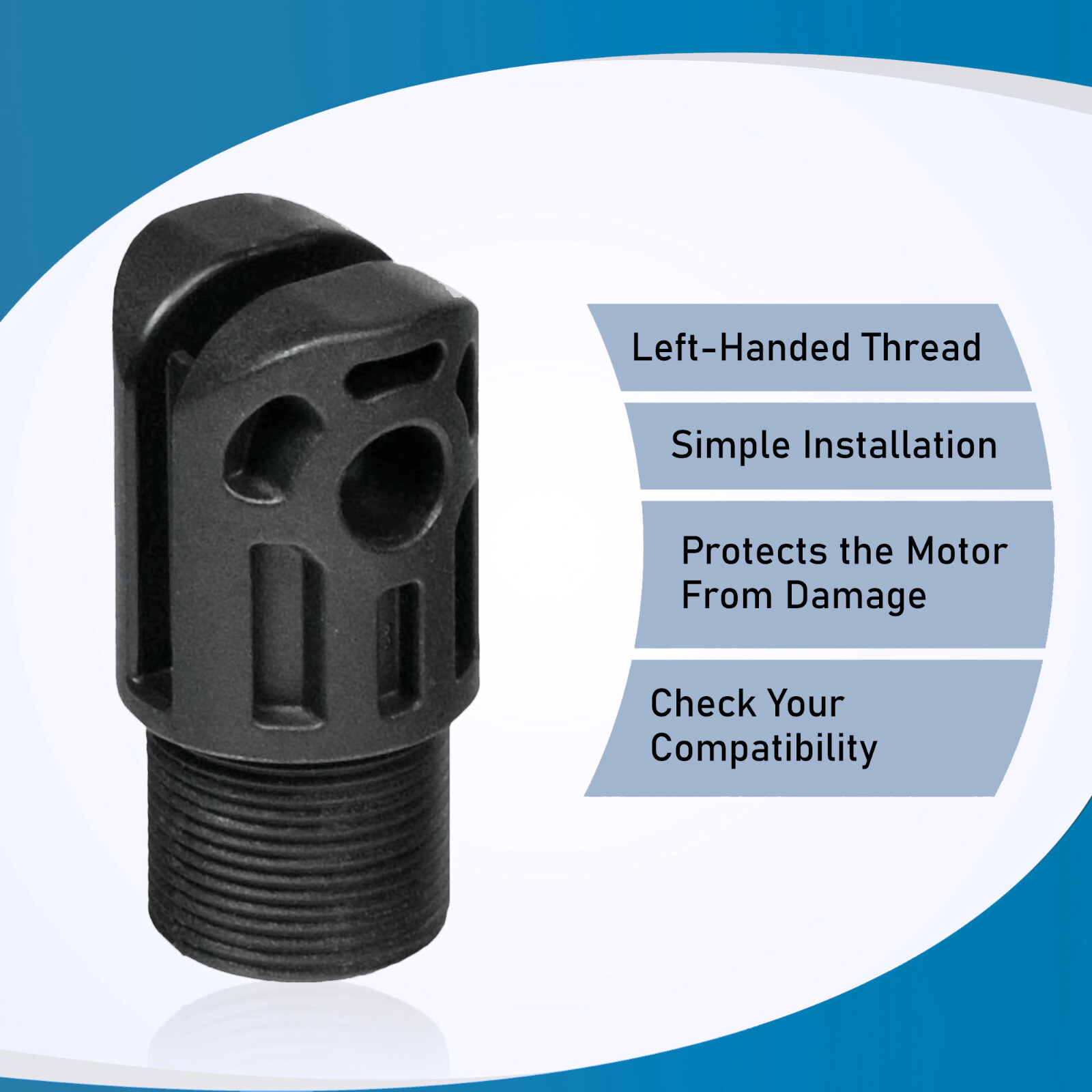 Motor Fork Head for Lift Chair with OKIN DeltaDrive Motor, 1" Thread ...