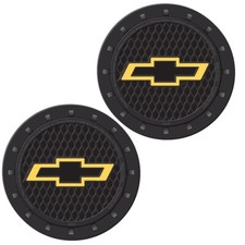 Chevy Accessories Chevrolet Vehicle Auto Cup Holders 2 Coasters Can Bottle