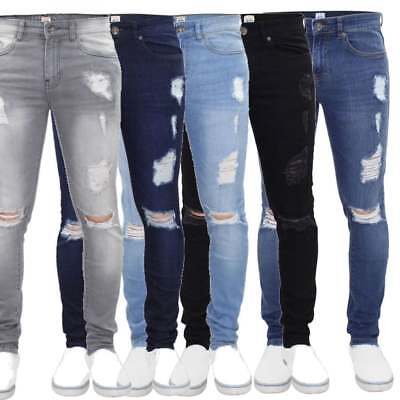 ripped stretch skinny jeans