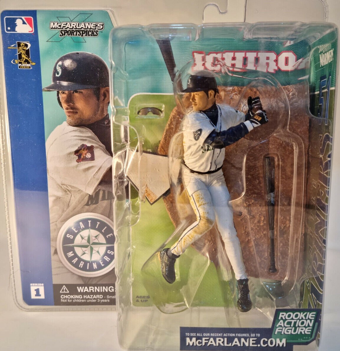 スポーツ Ichiro Suzuki action figure MCFARLANE MLB SERIES 1 - ICHIRO SUZUKI SEATTLE MARINERS 6” ACTION